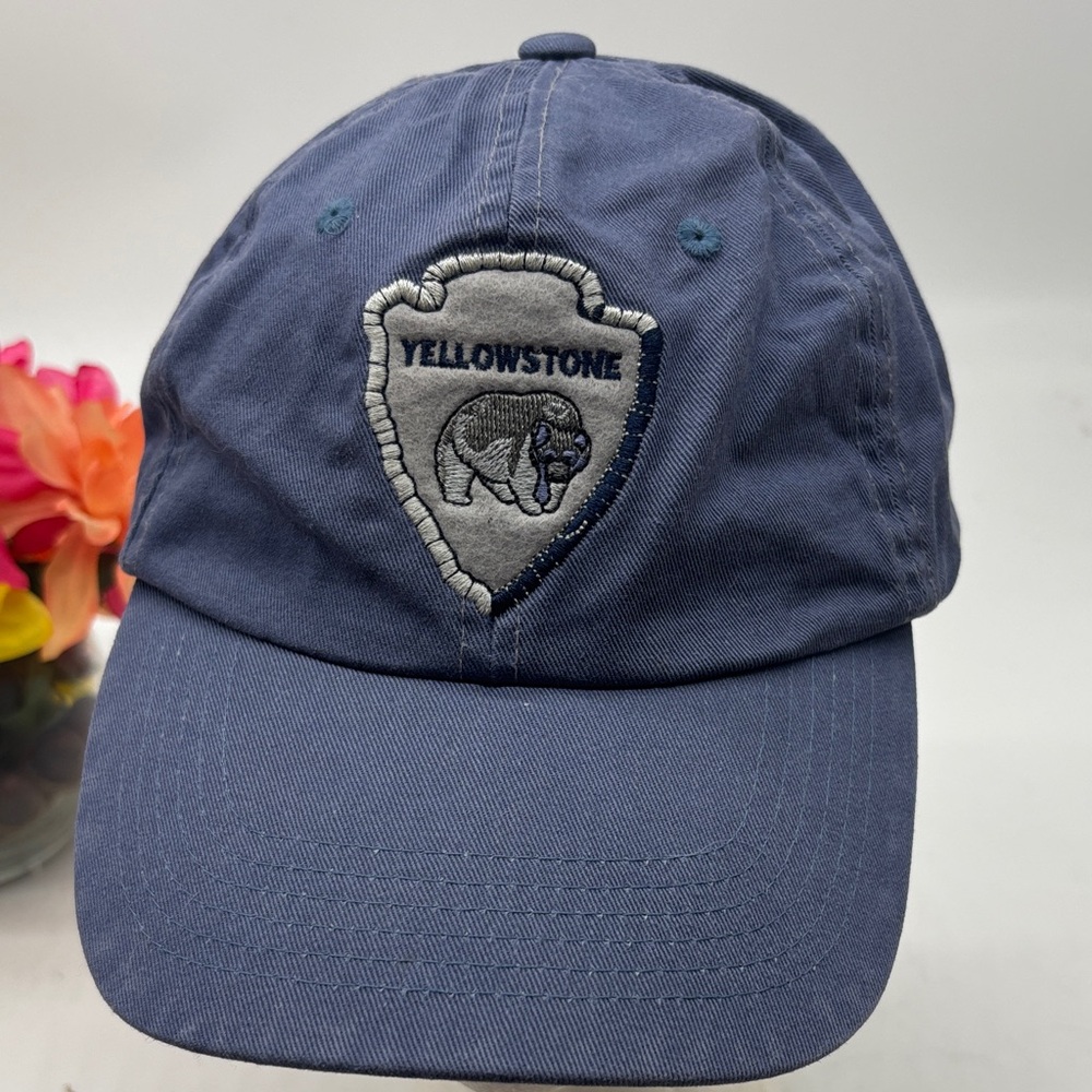 Blue Yellowstone Cap With Bear Patch Ht8820 - image 1